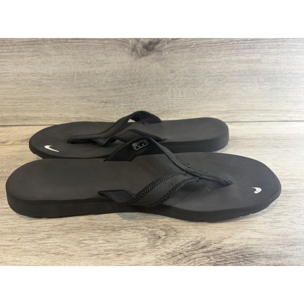 Nike Women's Celso Girl Comfort Thong Flip Flop Sandals Black 314870-011 Size 10 - Picture 7 of 9
